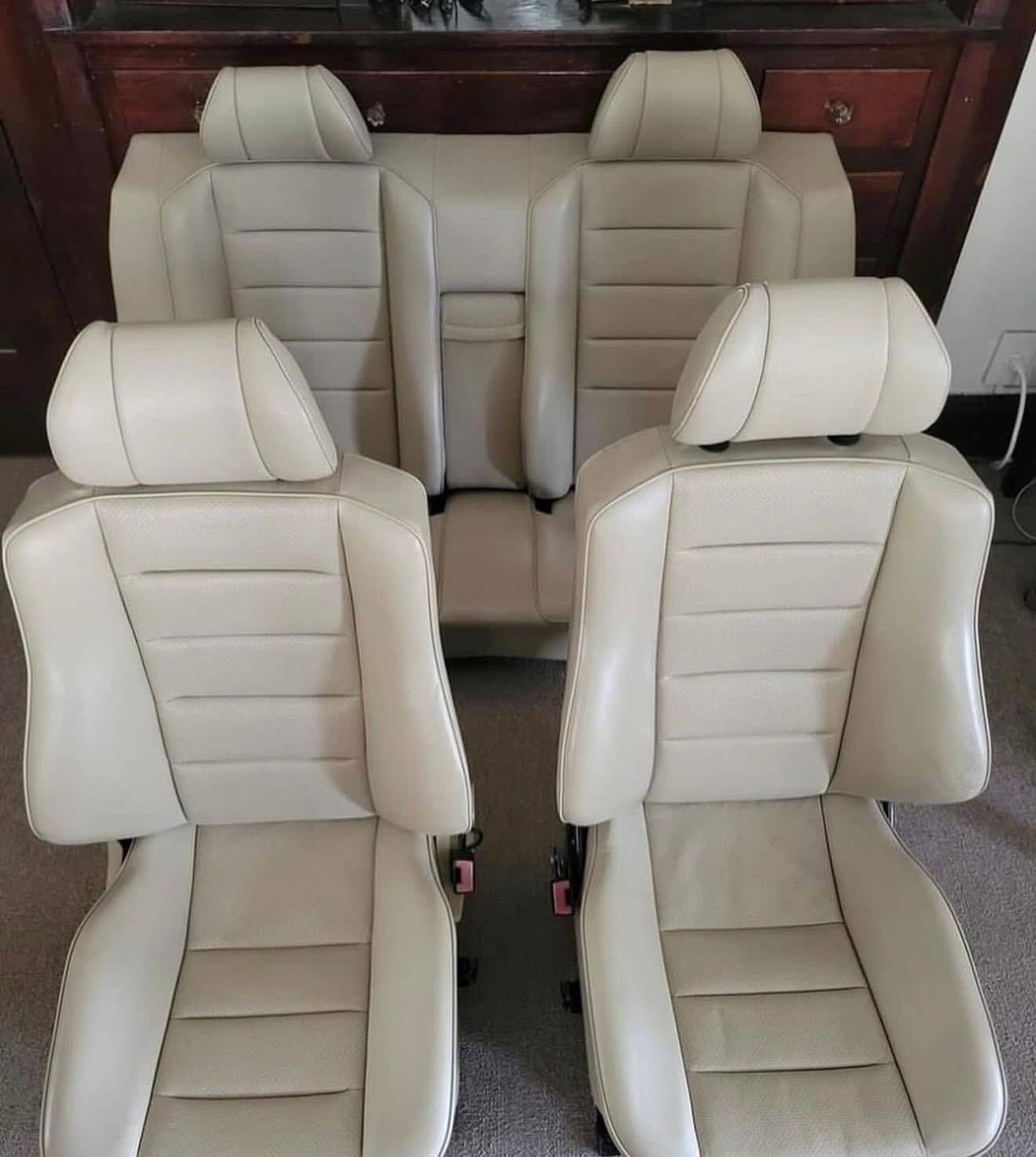 Très rare intérieur Recaro Sportline pour Mercedes 190E W201 Couleur : Tan / Bronzage – Pièce d’origine Mercedes-Benz