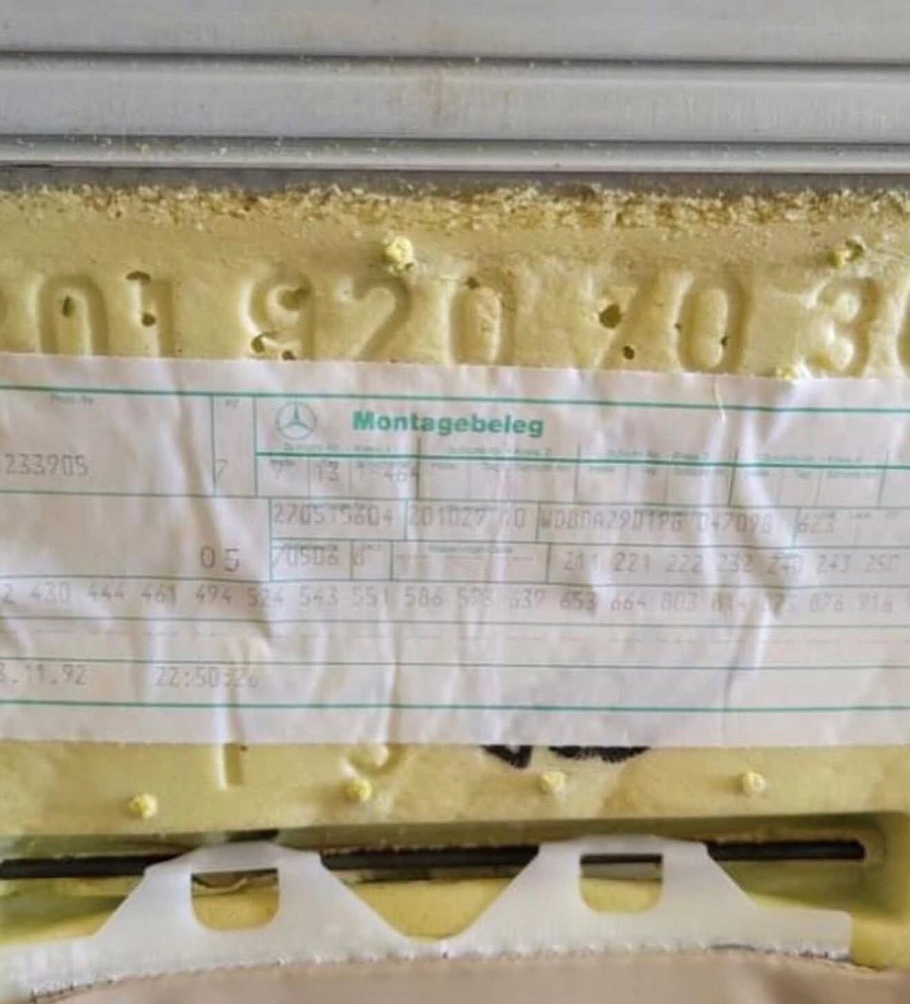 Très rare intérieur Recaro Sportline pour Mercedes 190E W201 Couleur : Tan / Bronzage – Pièce d’origine Mercedes-Benz - Image 7